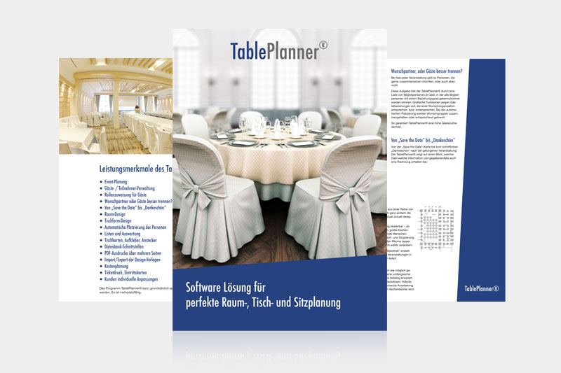 Die aktuelle TablePlanner&reg; Brosch&uuml;re